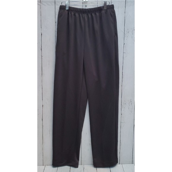 Blair Womens Black Double Knit Plain Front Pants  Size 14 100% Polyester - Picture 1 of 7